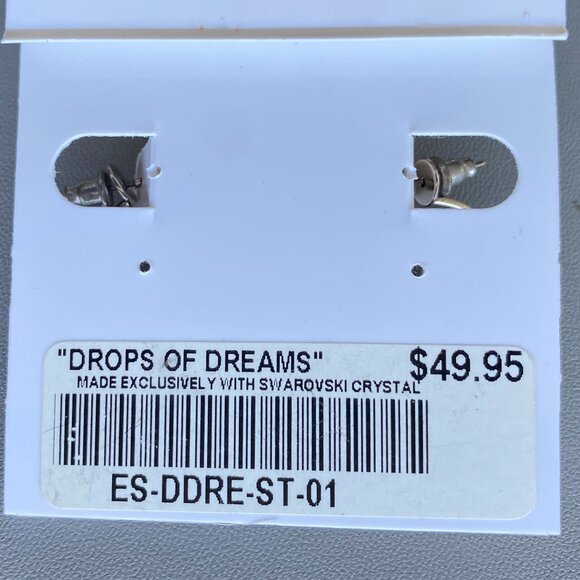 FAC Double Sided Pave Swarovski Crystal Earrings NWT - Picture 3 of 6